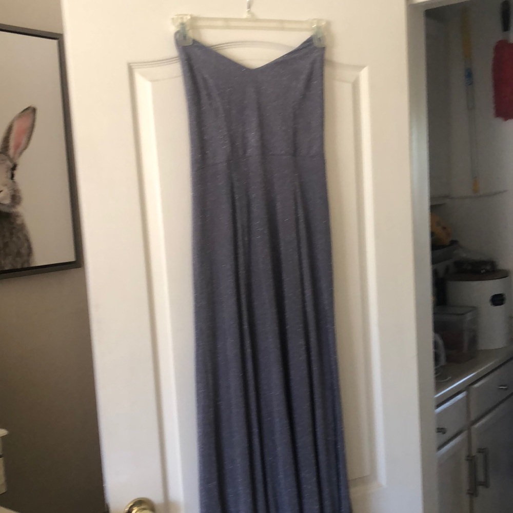 Sparkly grey show me your mumu maxi dress